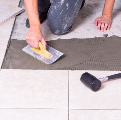 tile installation | Colonial Interiors
